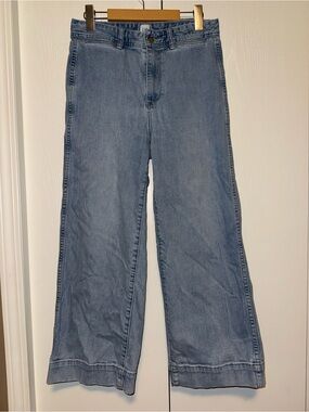 Gap High Rise Wide Leg Cropped Jeans